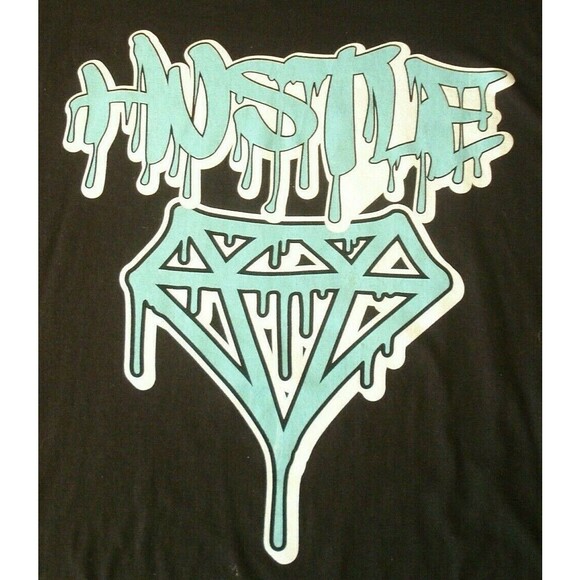 Sole Addiction T Shirt Hustle Graphic Black Tee Mens Plus Size 5XL - Picture 3 of 4